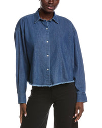 7 For All Mankind Cropped Denim Shirt