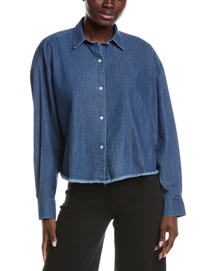 7 For All Mankind Cropped Denim Shirt