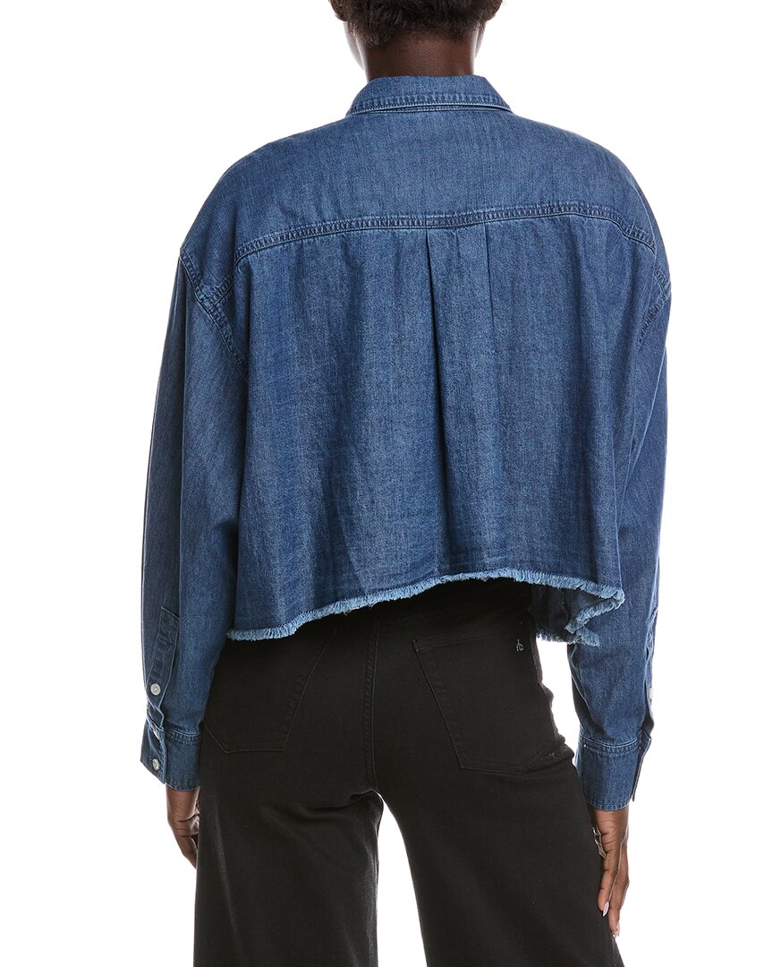 7 For All Mankind Cropped Denim Shirt