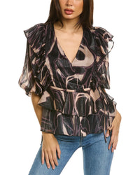 Ted Baker Jasmyna Ruffle Top 0 Black