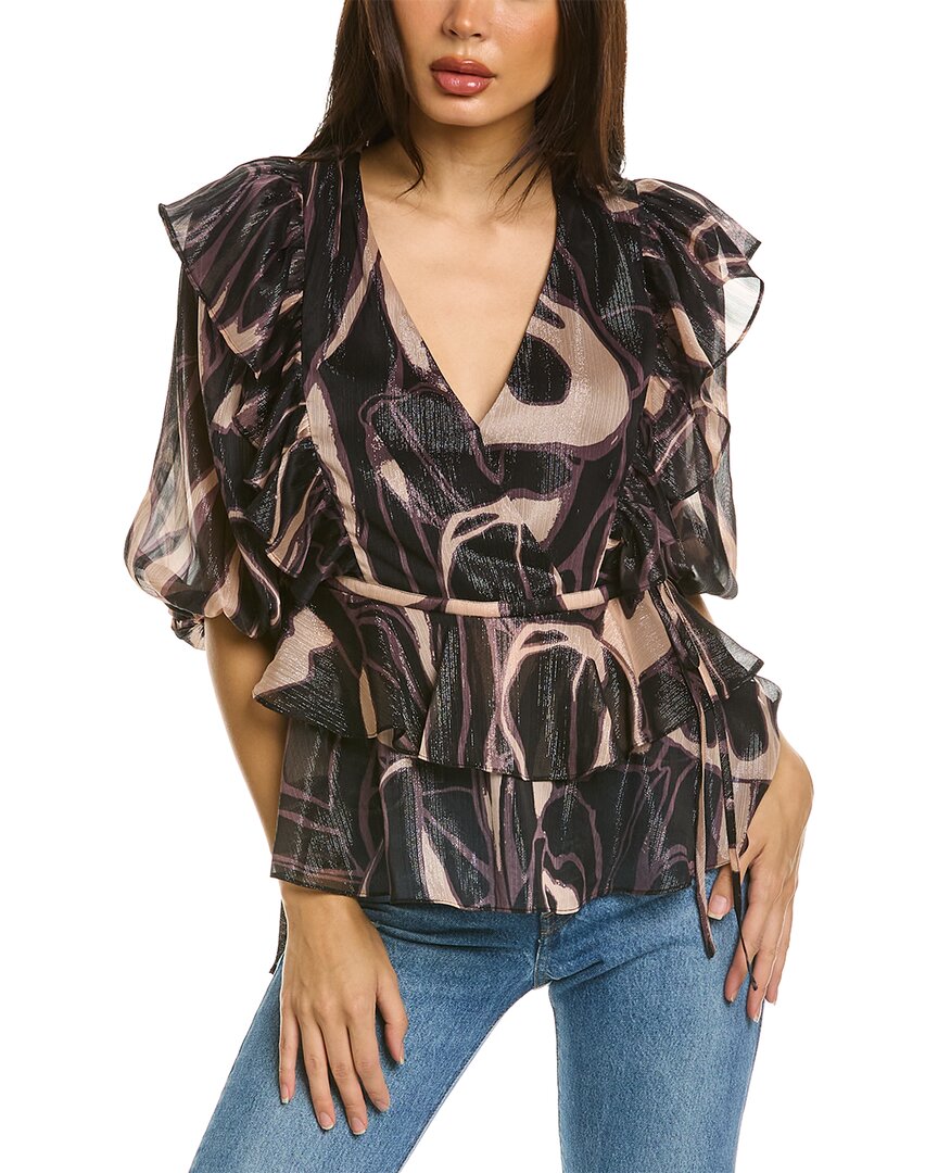 Ted Baker Jasmyna Ruffle Top 0 Black