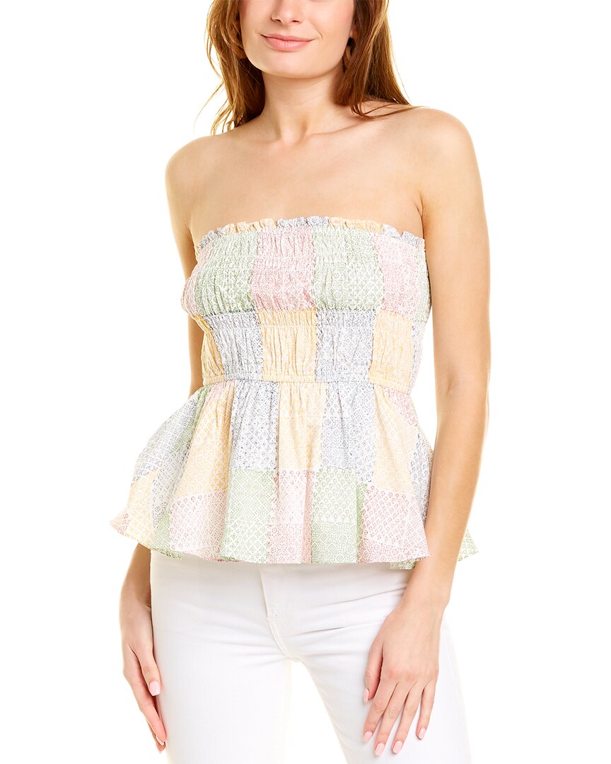 Ash & Eden Anuka Ruched Blouse Yellow