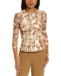 Elisabetta Franchi Jacket Brown Multi 38