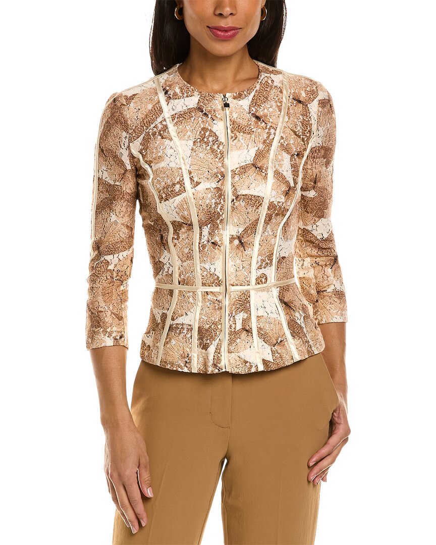 Elisabetta Franchi Jacket Brown Multi 38