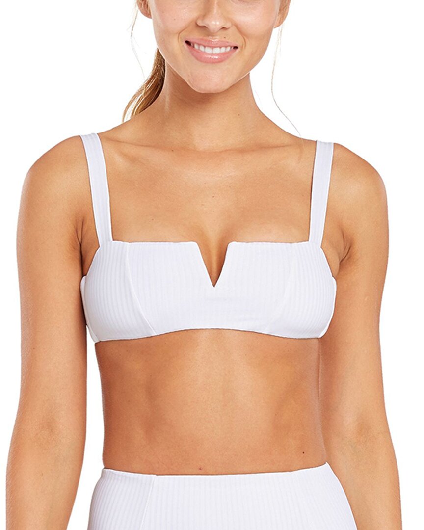 Vitamin A Kaya Scoop Neck Top White Petite 4 (S)