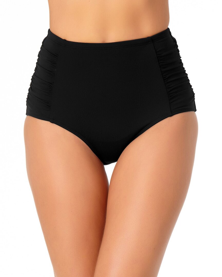 Anne Cole Side Shirr High-Waist Tummy Control Bottom