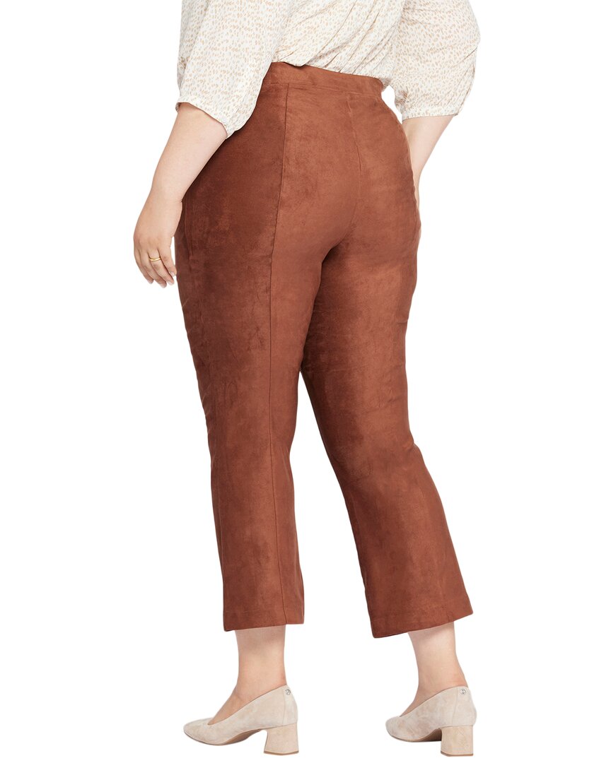 Nydj Plus Suede Pull-On Slim Bootcut Jean
