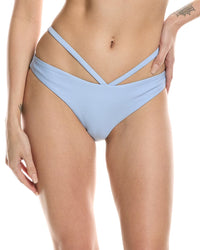 Simkhai Emmalynn Strappy Bikini Bottom Blue
