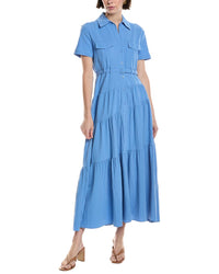 Hl Affair Midi Dress Blue