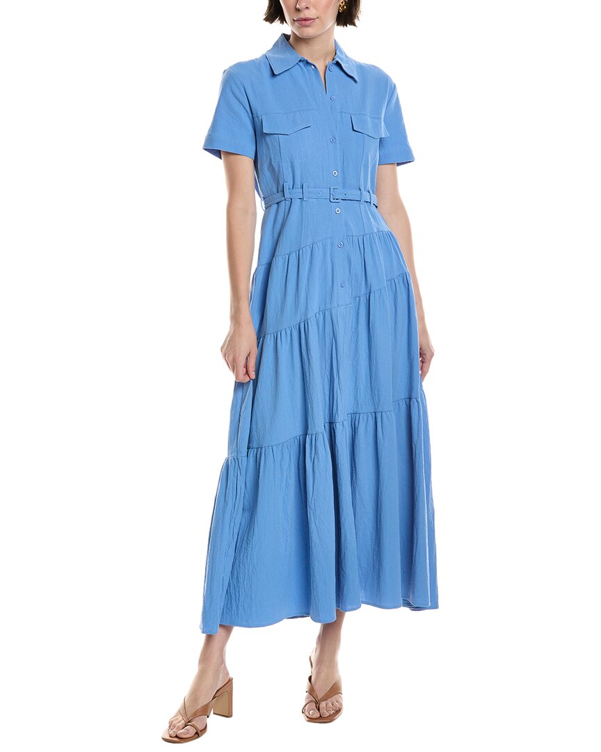 Hl Affair Midi Dress Blue