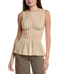 WeWoreWhat Weworewhat Pleated Peplum Top