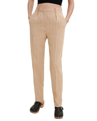Maje Linen-Blend Pant Brown 34