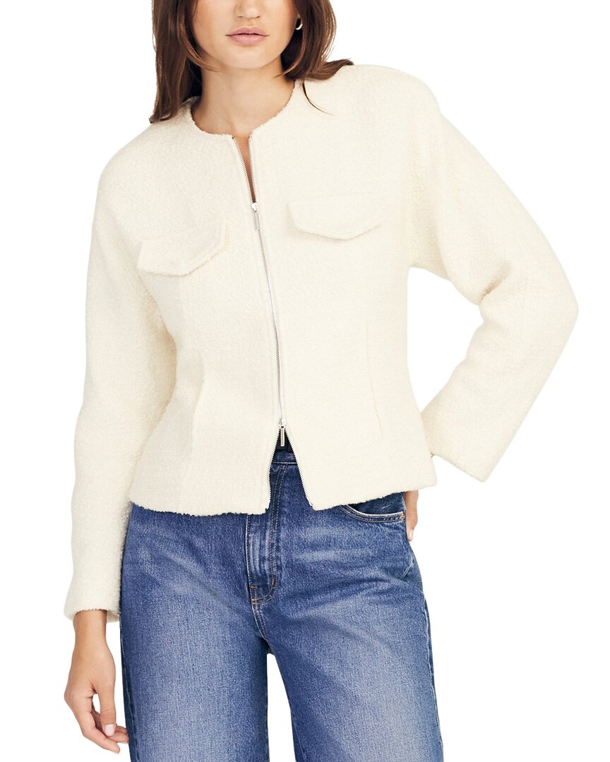 Derek Lam 10 Crosby Prewett Zip Front Wool-Blend Jacket