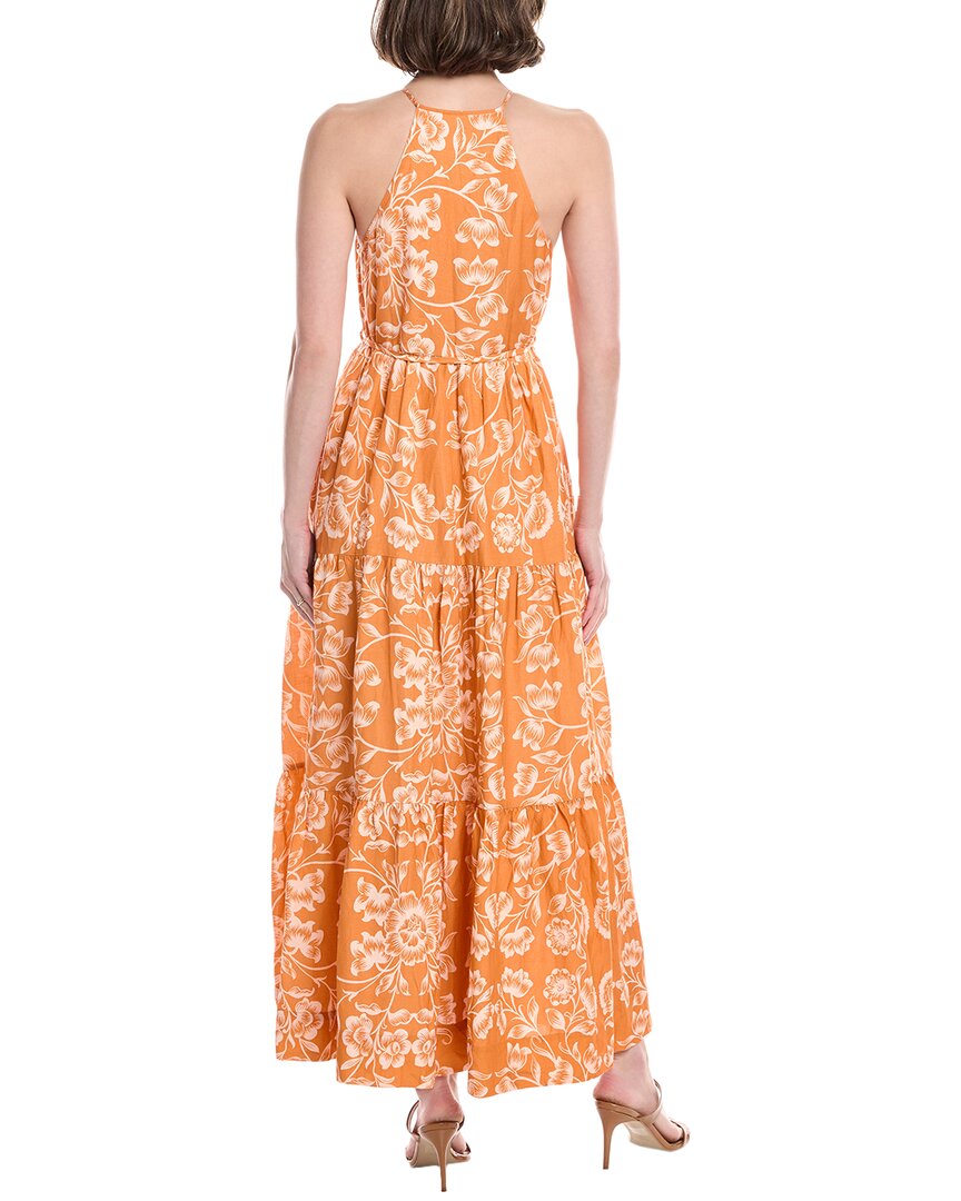 Hermoza Hilde Linen-Blend Midi Dress