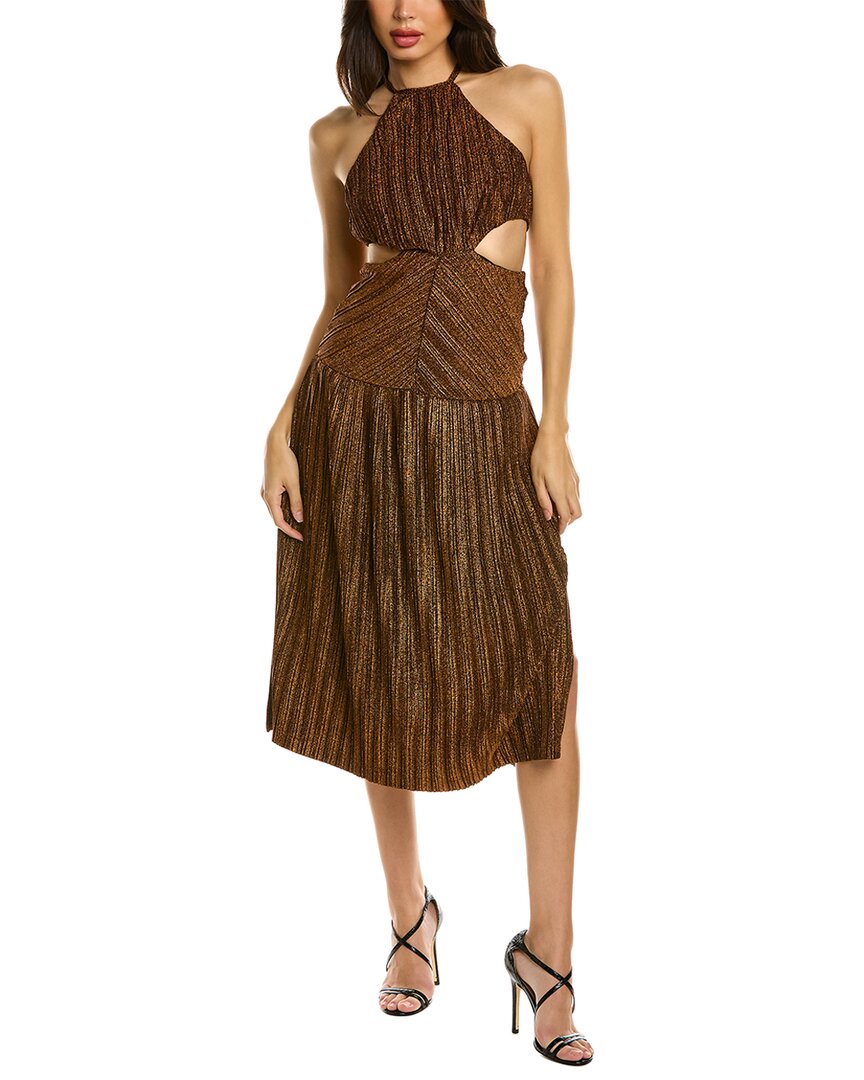 Misha Collection Odette Midi Dress Brown Multi