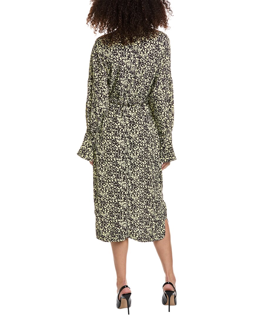 Ganni Printed Crepe Shirtdress