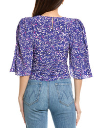 Isabel Marant E'toile Lidiane Silk-Blend Blouse