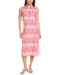 Sail To Sable Linen-Blend Midi Tunic Pink