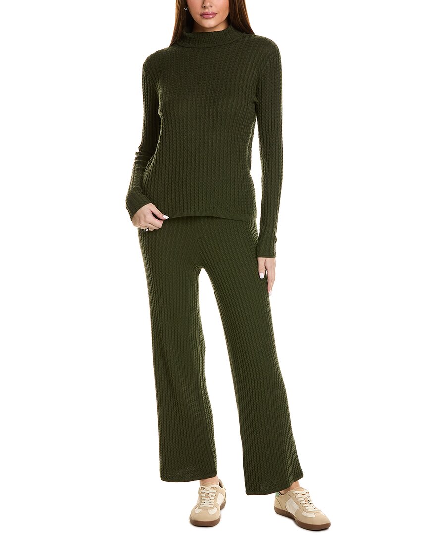 Hannah Rose Cashmere-Blend 2Pc Sweater Set Green