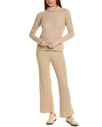 Hannah Rose Cashmere-Blend 2Pc Sweater Set Beige