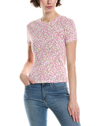 Michael Stars Cora Cropped Baby T-Shirt One Size Fits All White