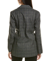 Proenza Schouler White Label Plaid Suiting Blazer