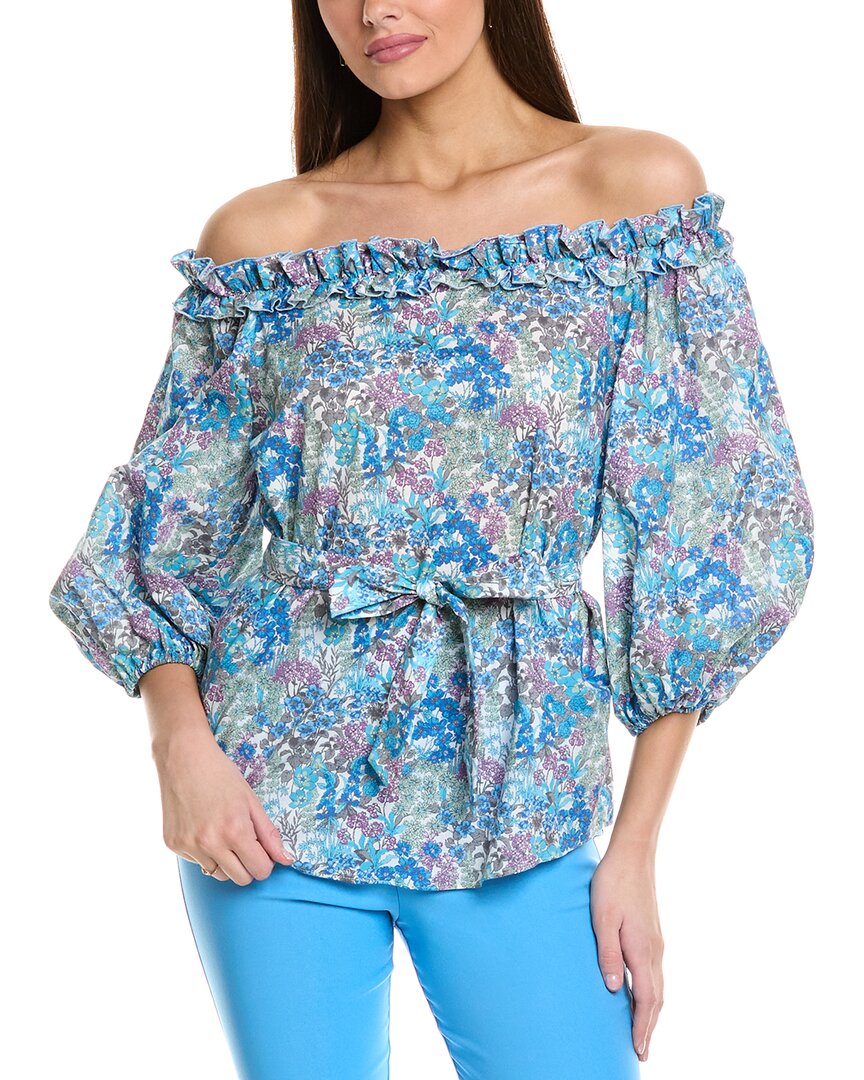 Sara Campbell Charleston Blouse Blue