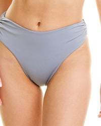 Tularosa Famke High-Waist Bikini Bottom Blue Regular 00 (XXS)