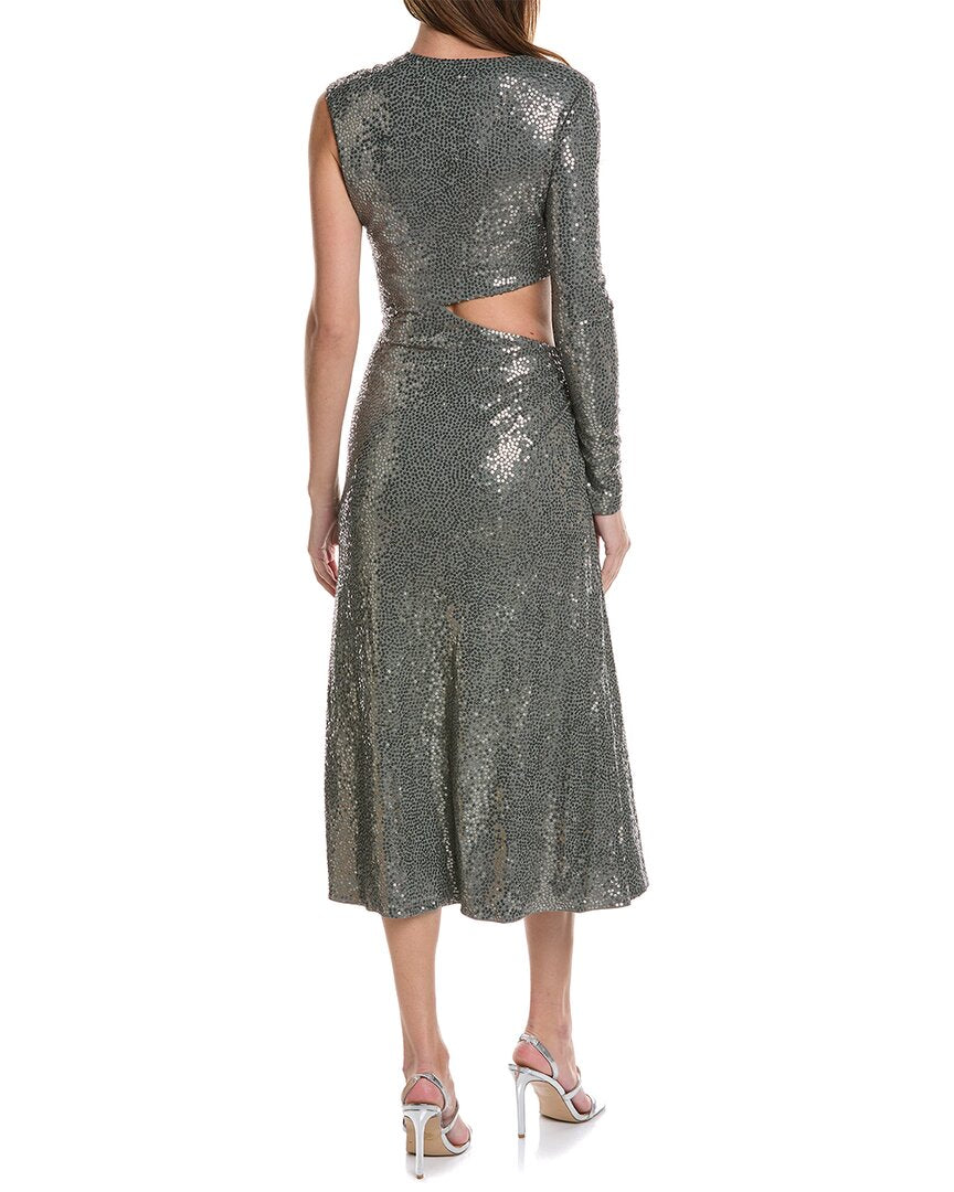 michael kors sequin wrap dress NWT MICHAEL KORS BLACK SEQUIN WRAP DRESS SIZE S