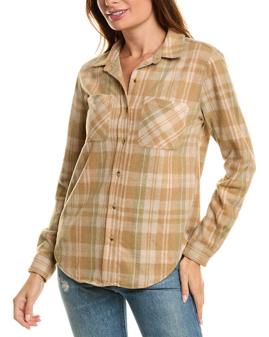 Beachlunchlounge Button Front Shirt Jacket