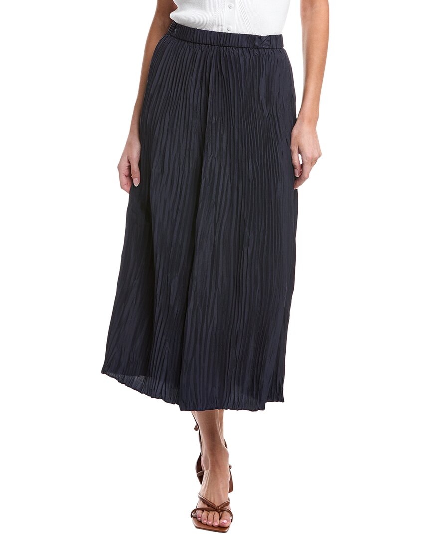 Eileen Fisher Pleated Silk Flare Skirt