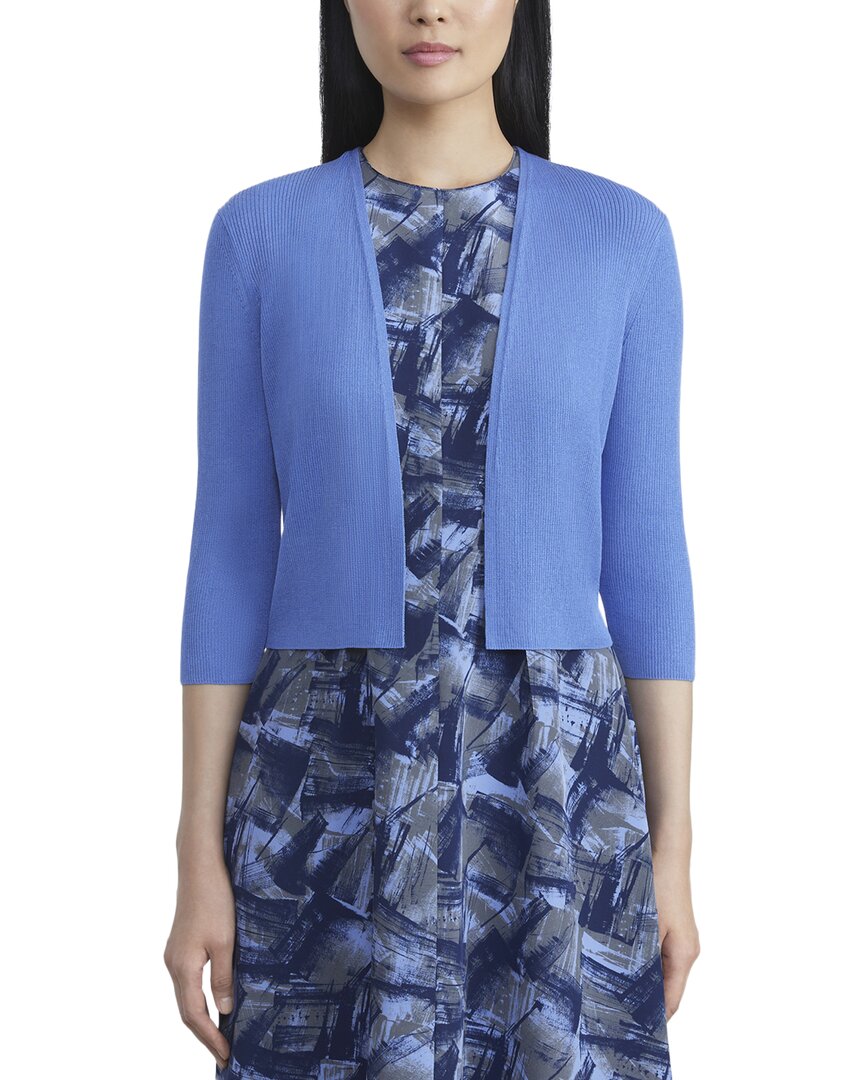 Lafayette 148 New York Lafayette 148 New York Cropped Silk-Blend Cardigan