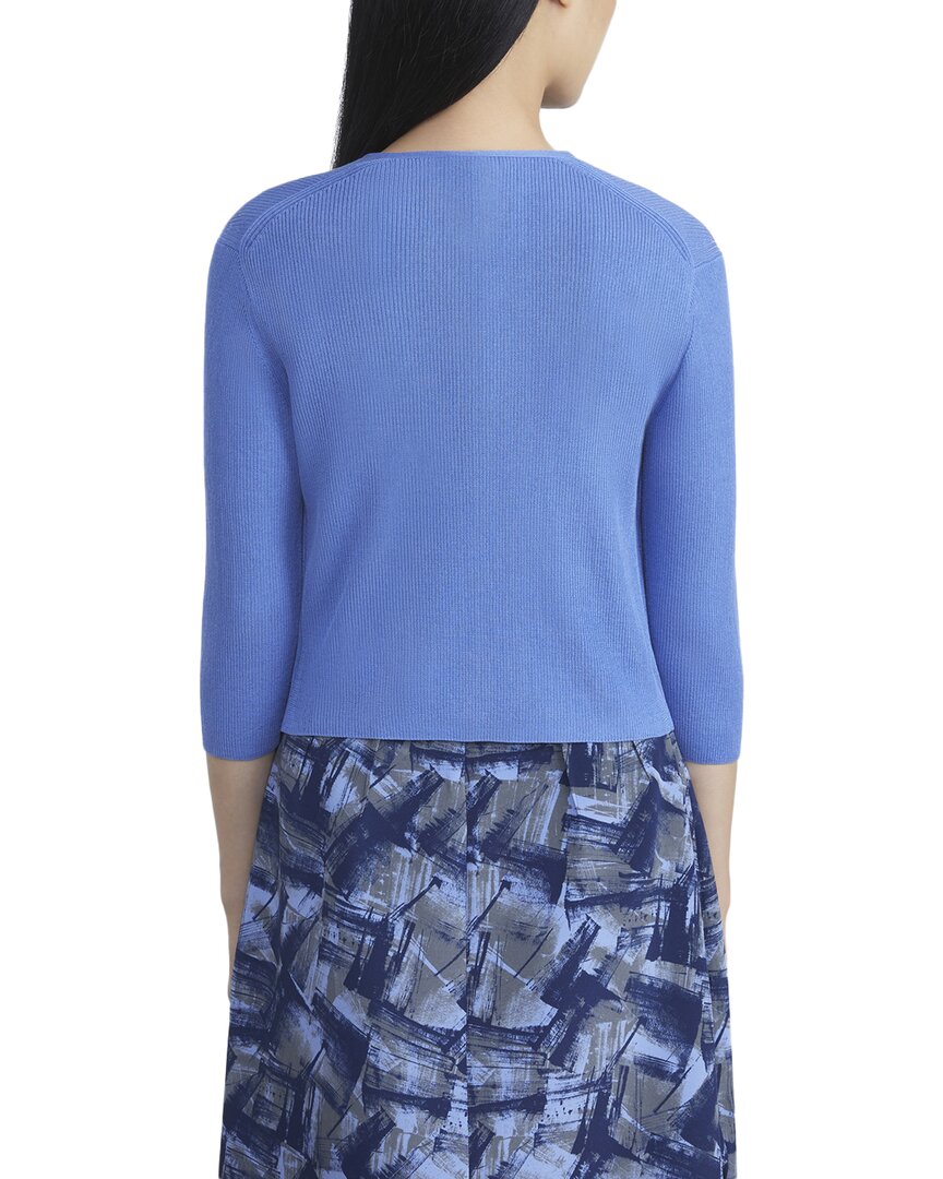 Lafayette 148 New York Lafayette 148 New York Cropped Silk-Blend Cardigan