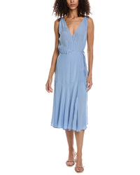 The Kooples Midi Wrap Dress 1 Blue