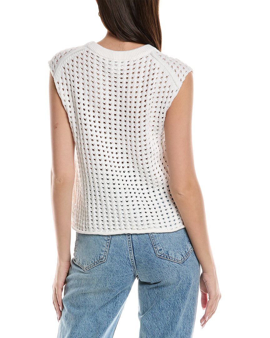 Velvet By Graham & Spencer Open Knit Cashmere-Blend Top