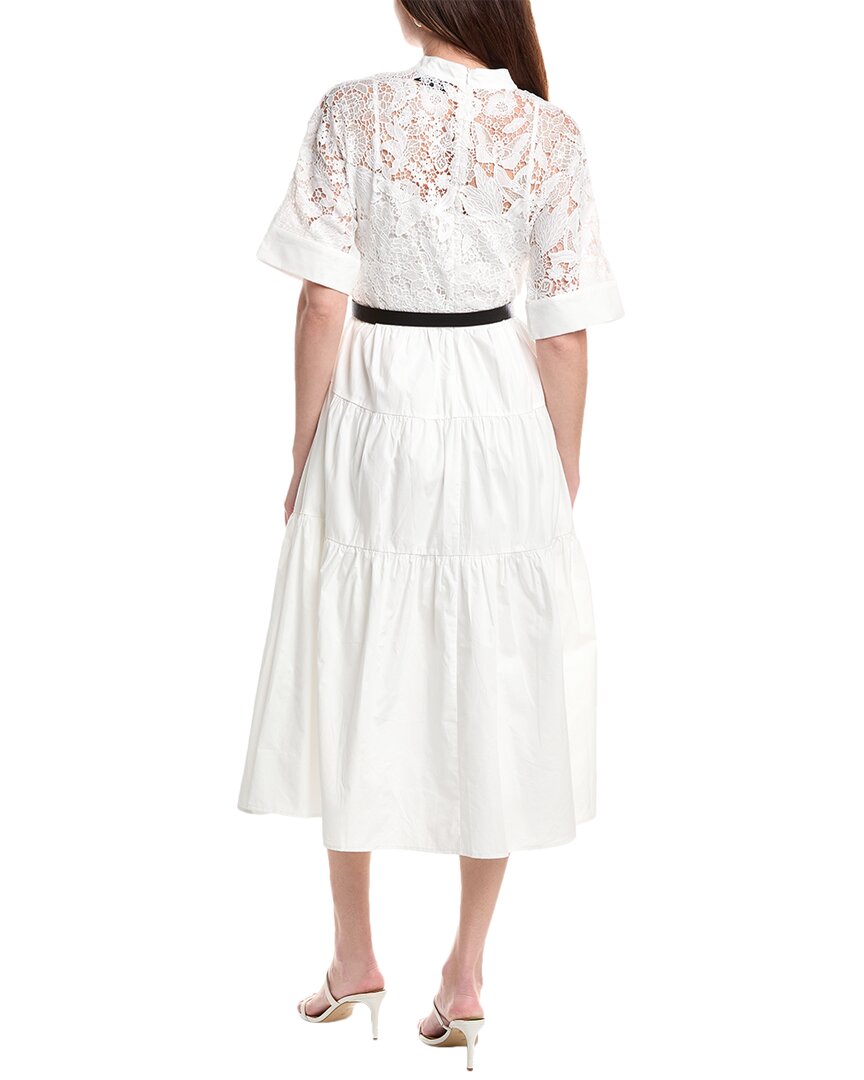 Gracia Button Front Buckle Belt Maxi Dress