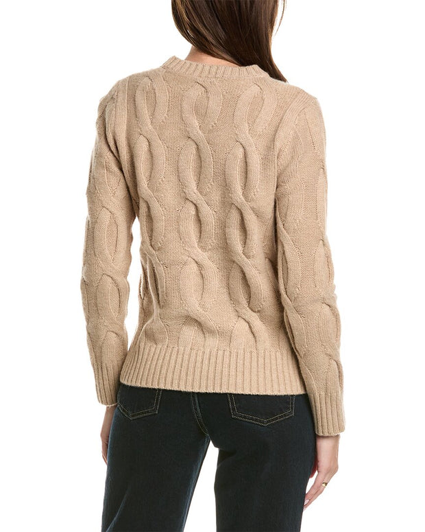 Sail To Sable Chunky Cable Wool-Blend Sweater