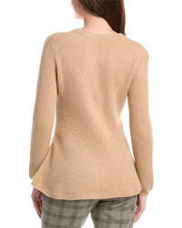 Elie Tahari Peplum Cashmere Sweater