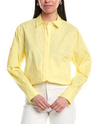 Simkhai Chandler Oversized Button-Down Shirt Yellow