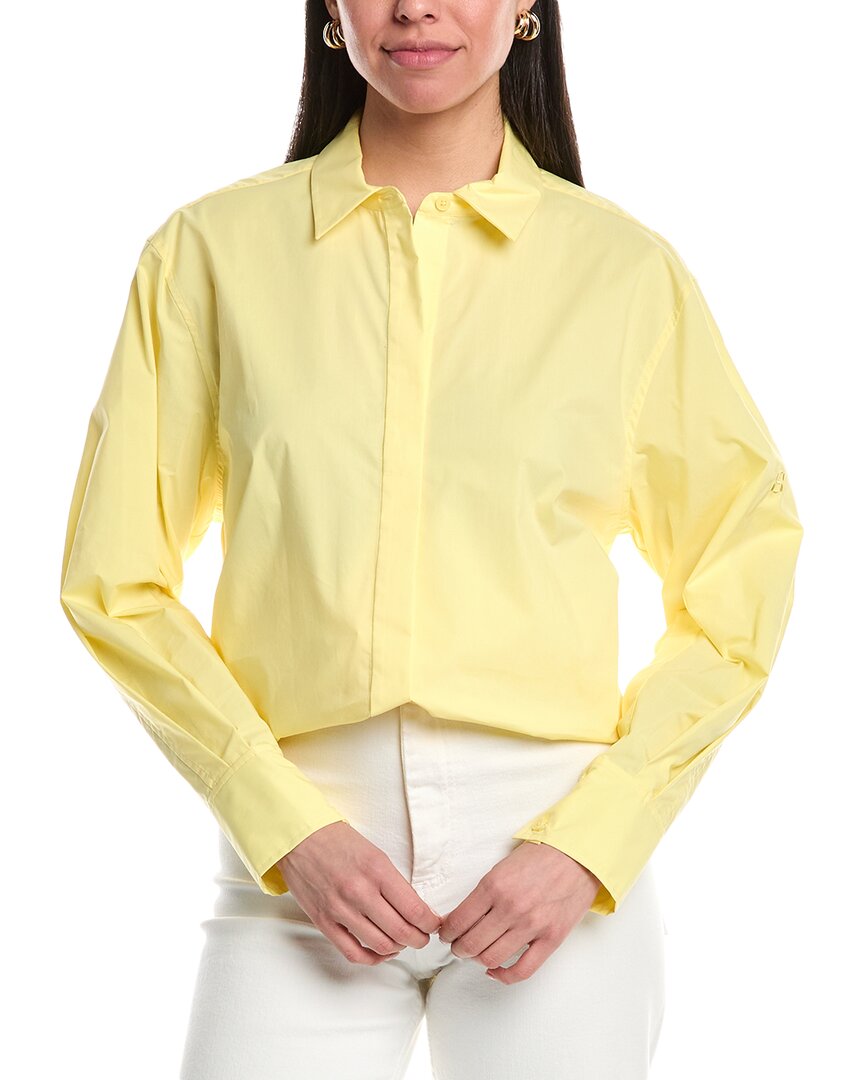 Simkhai Chandler Oversized Button-Down Shirt Yellow
