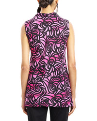 Natori Silk-Blend Scroll Top