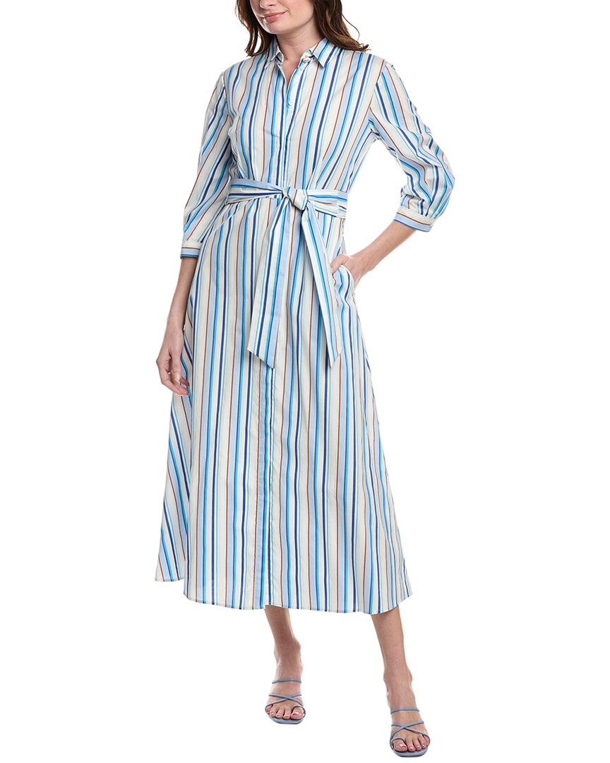 Marella Womens Jutta Shirtdress, 8, Blue