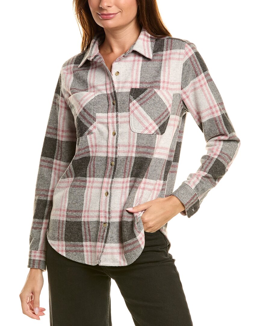 Beachlunchlounge Button Front Shirt Jacket
