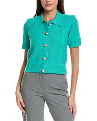 St. John Pique Knit Polo Jacket