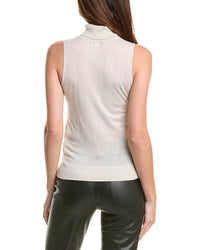 Reiss Reiss Womens  Edna Merino Wool Roll Neck Top, M, Grey