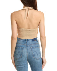 Sandro Tie-Neck Halter Top