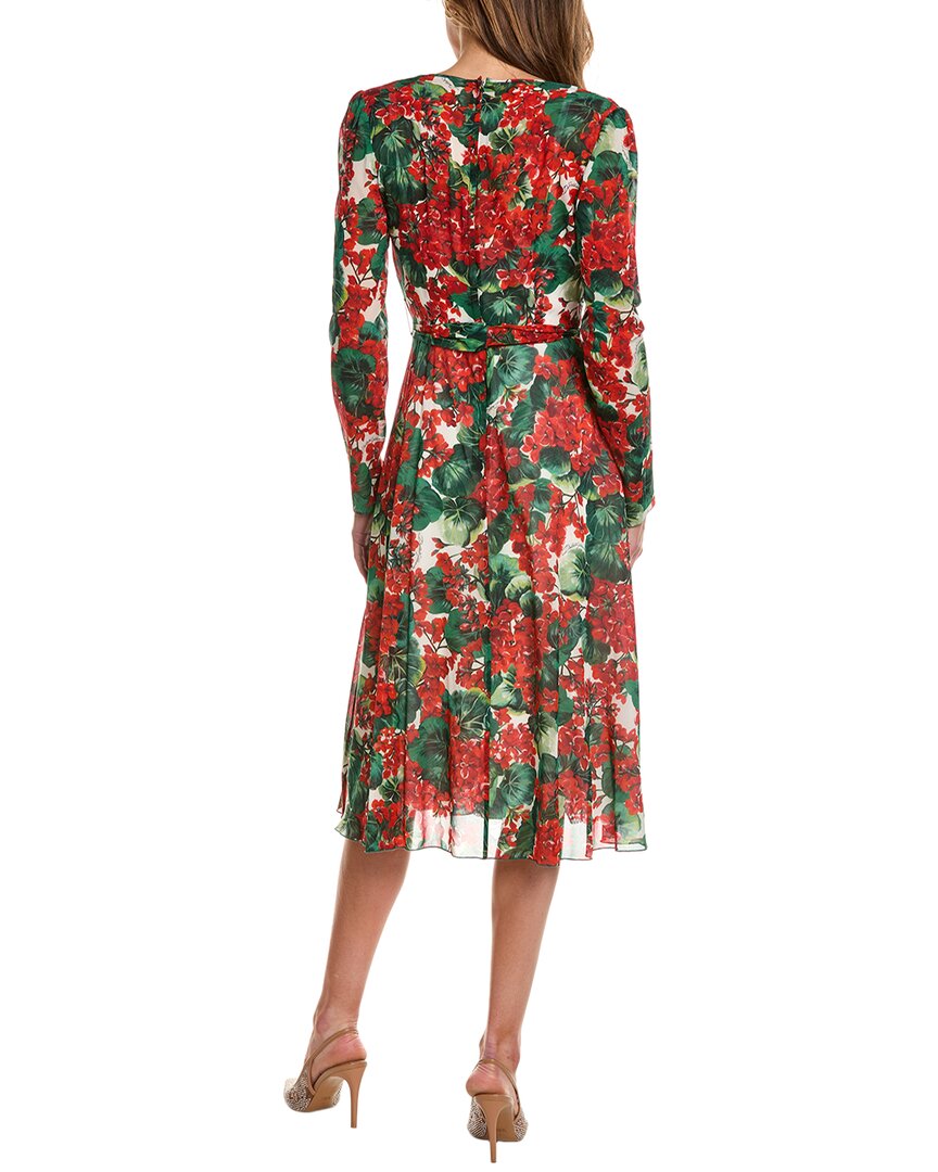 Dolce & Gabbana Silk-Blend Wrap Dress