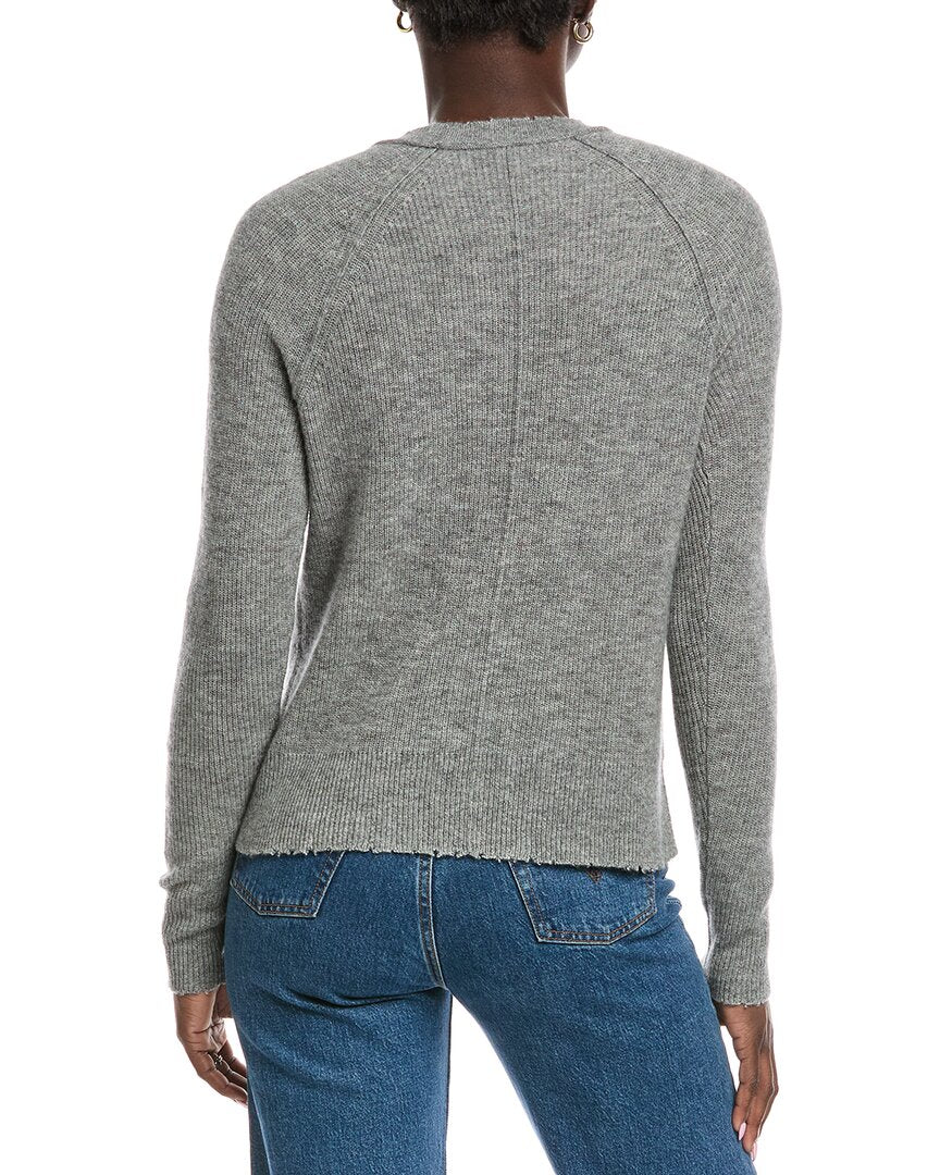 Autumn Cashmere Raw Edge Cashmere & Silk-Blend Sweater