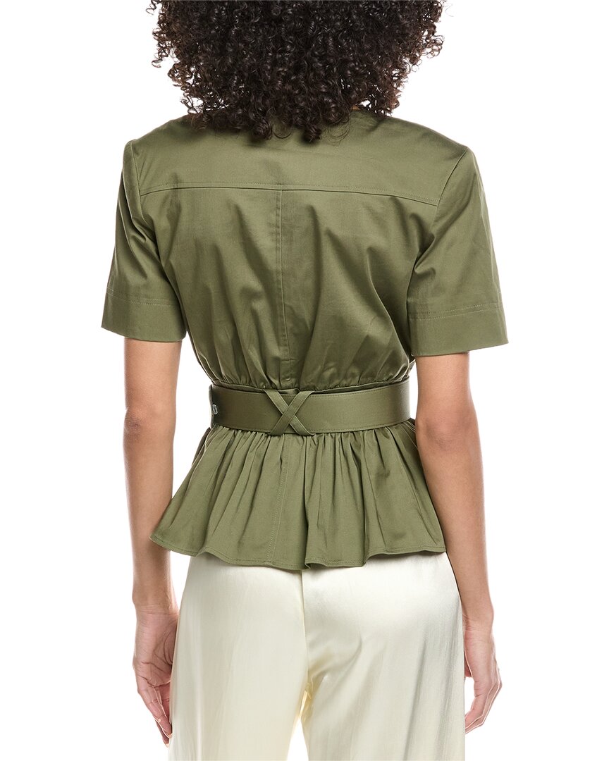 Toccin Ezra Safari Peplum Top