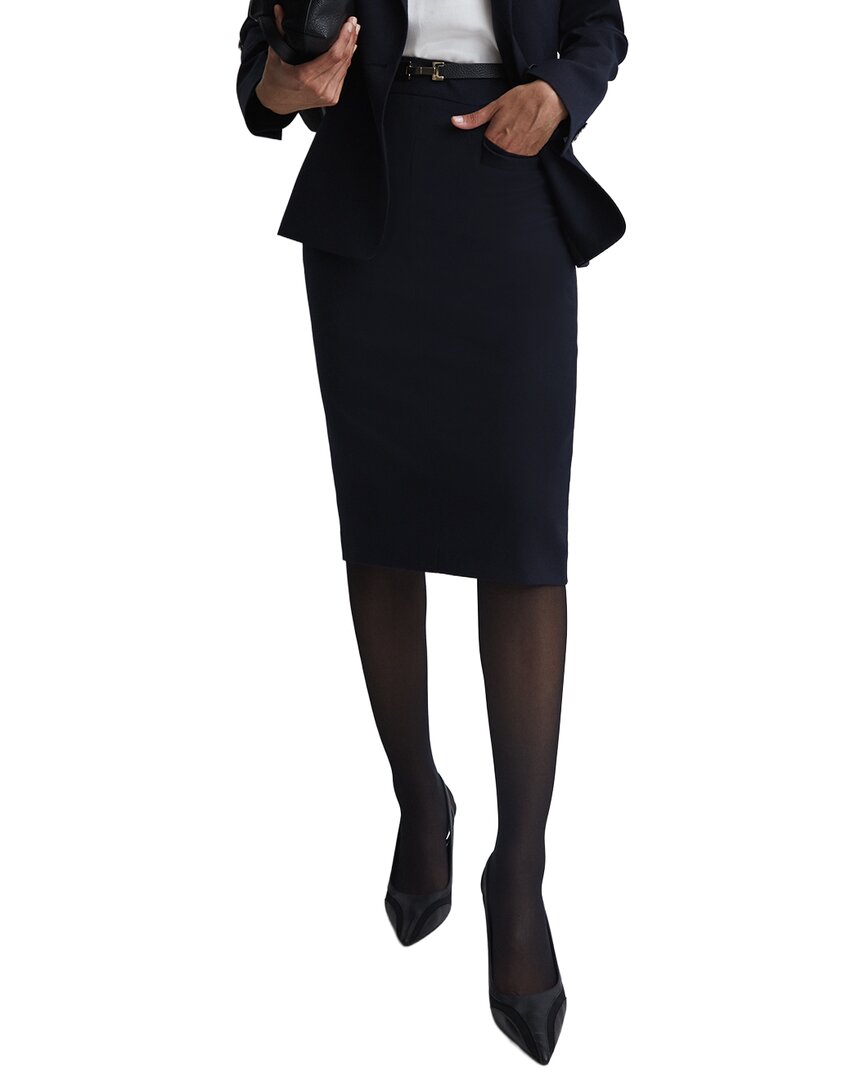 Reiss Reiss Haisley Tailored Wool-Blend Skirt